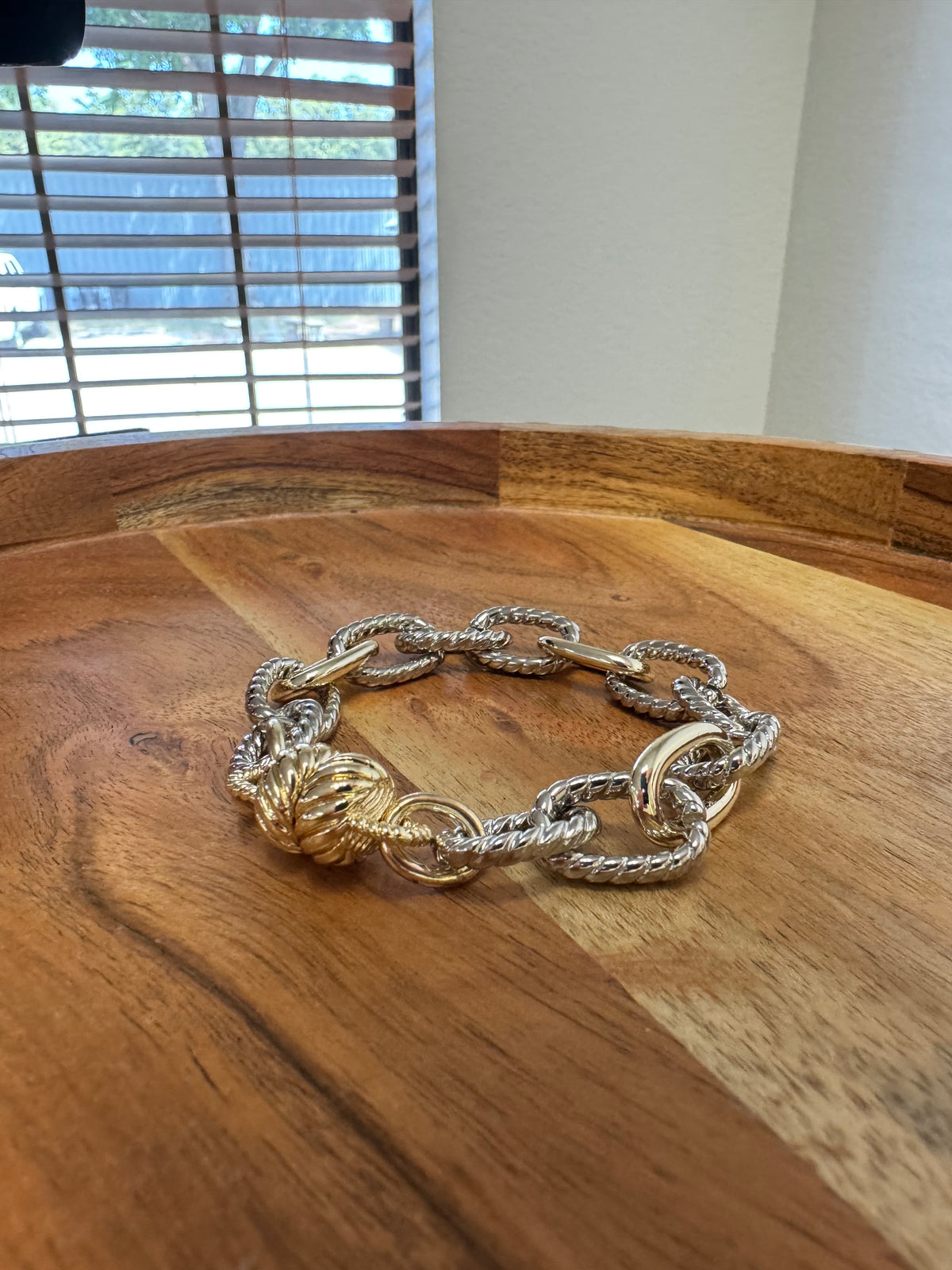 Chain Mixed Metal Bracelet