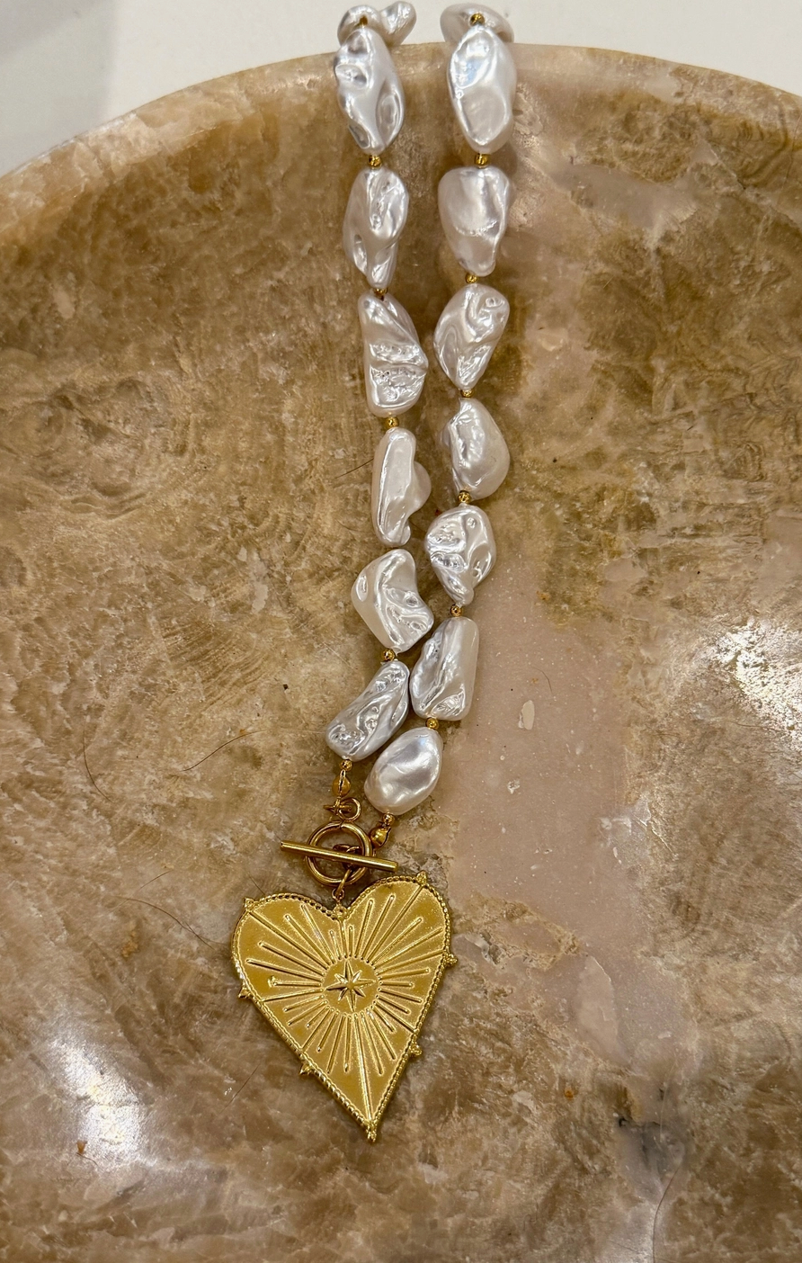 Pearl Heart Necklace