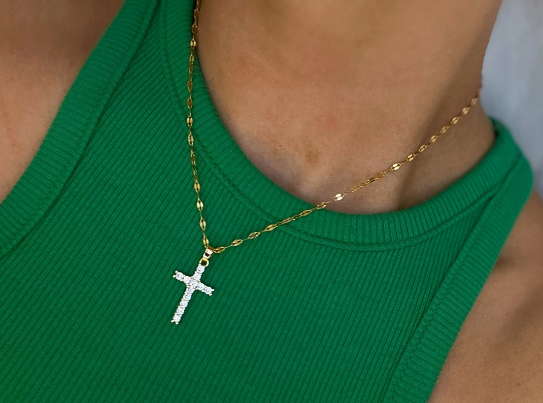 Diamond Cross Neckalace