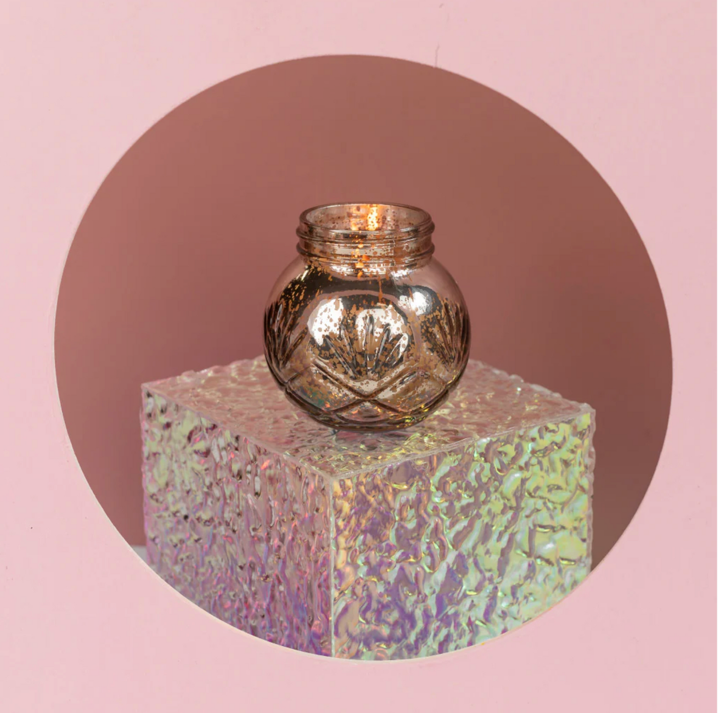 Sweet Grace Golden Round Candle