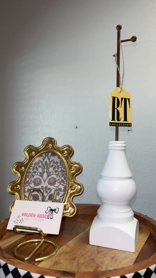 White Display Pole Stand-Large