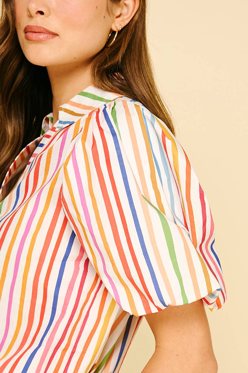 Rainbow Stripe Top