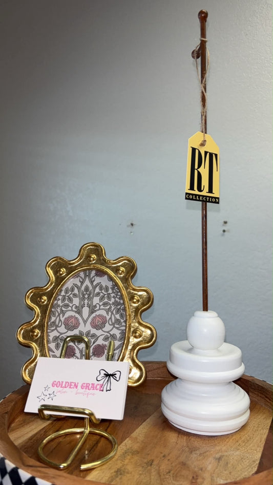 White display pole stand