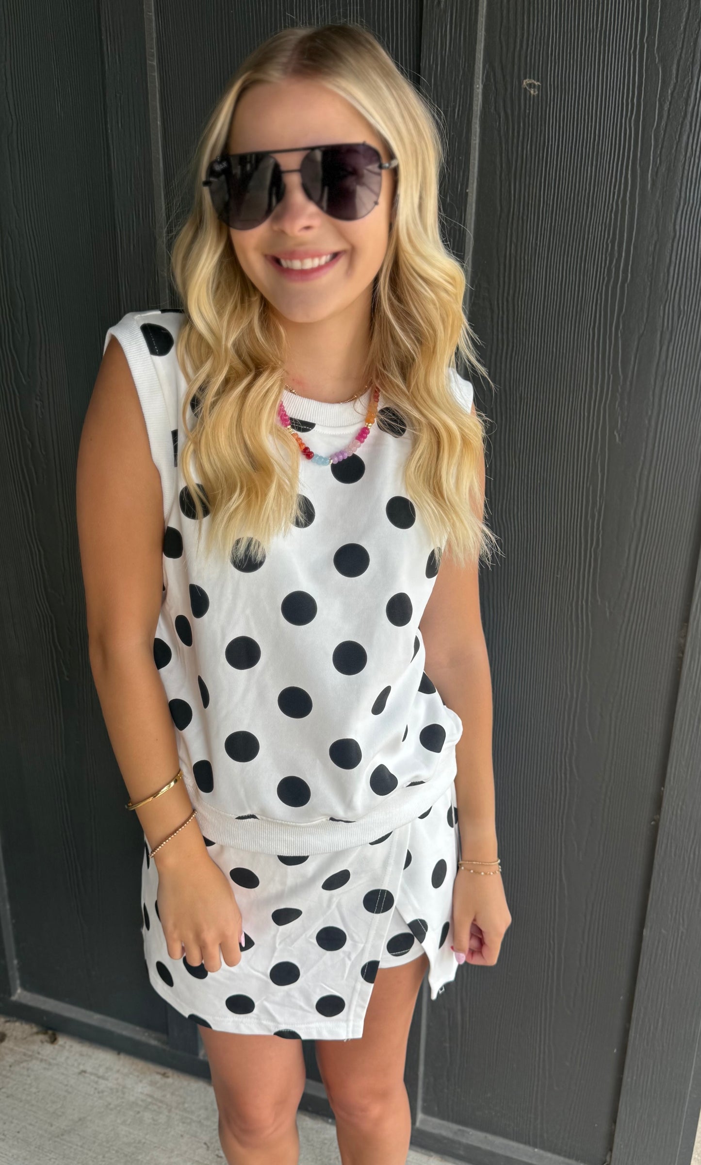 POLKA DOT SKIRT SET