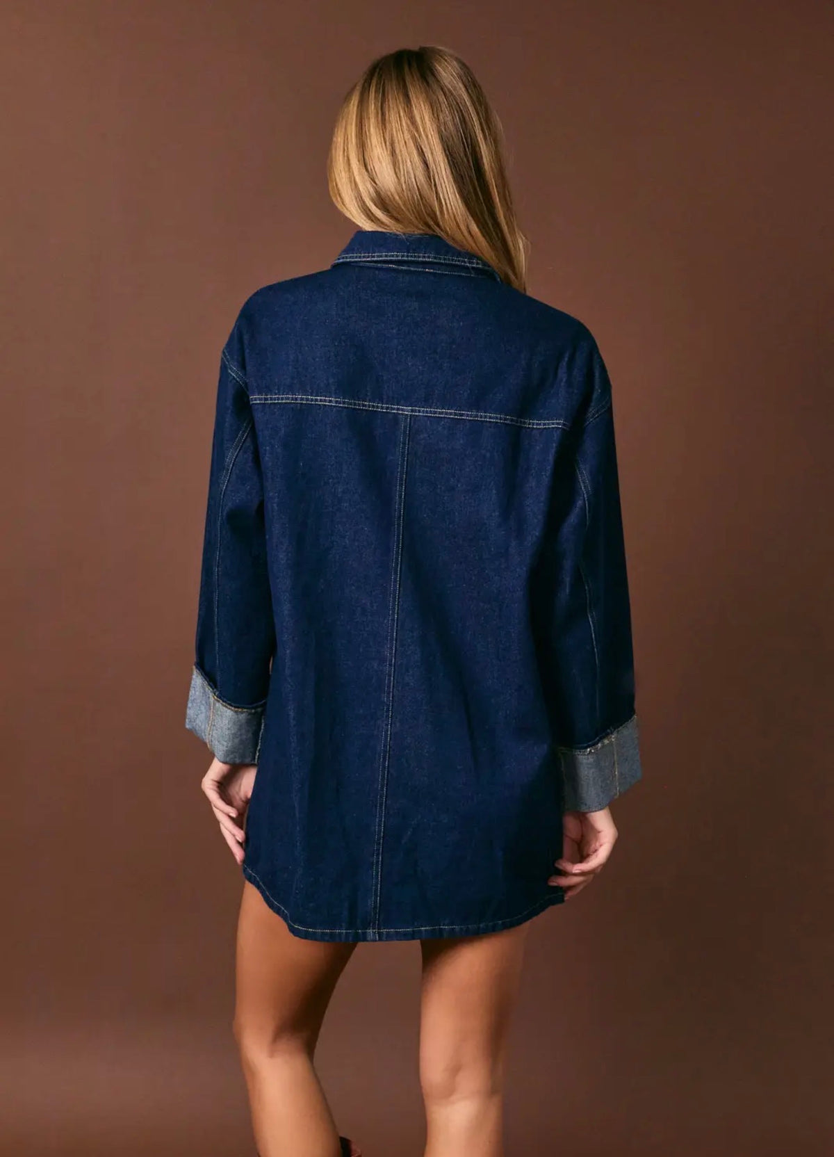 Denim Button Down Dress
