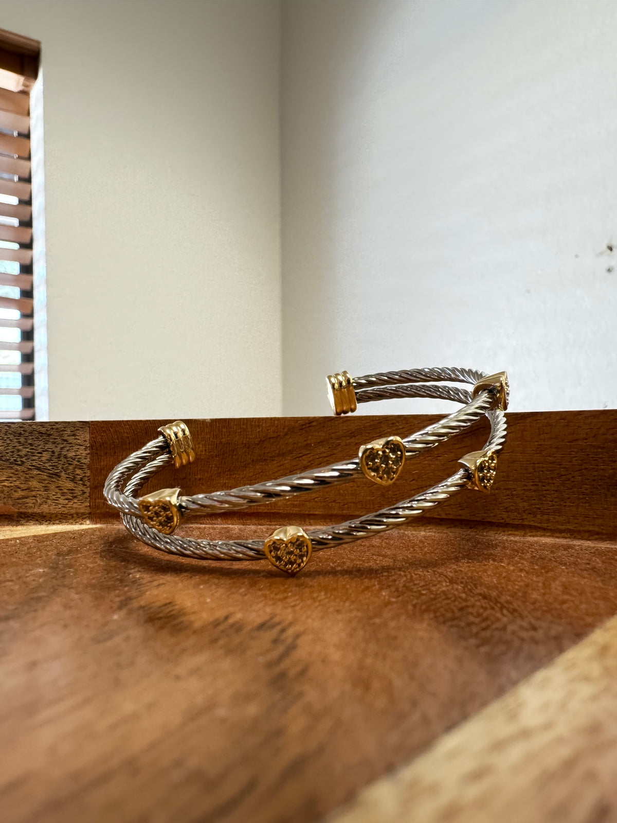 Heart Cable Bracelet