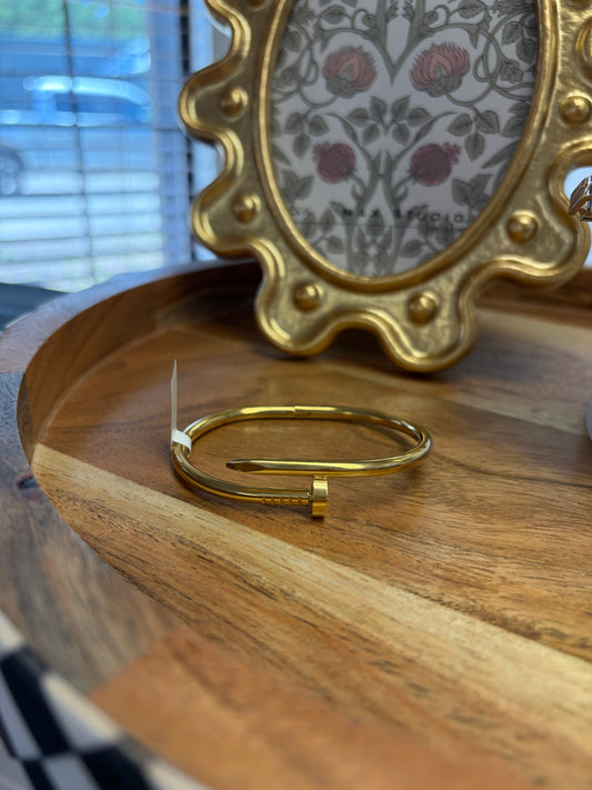 Gold "Nail" Bracelet