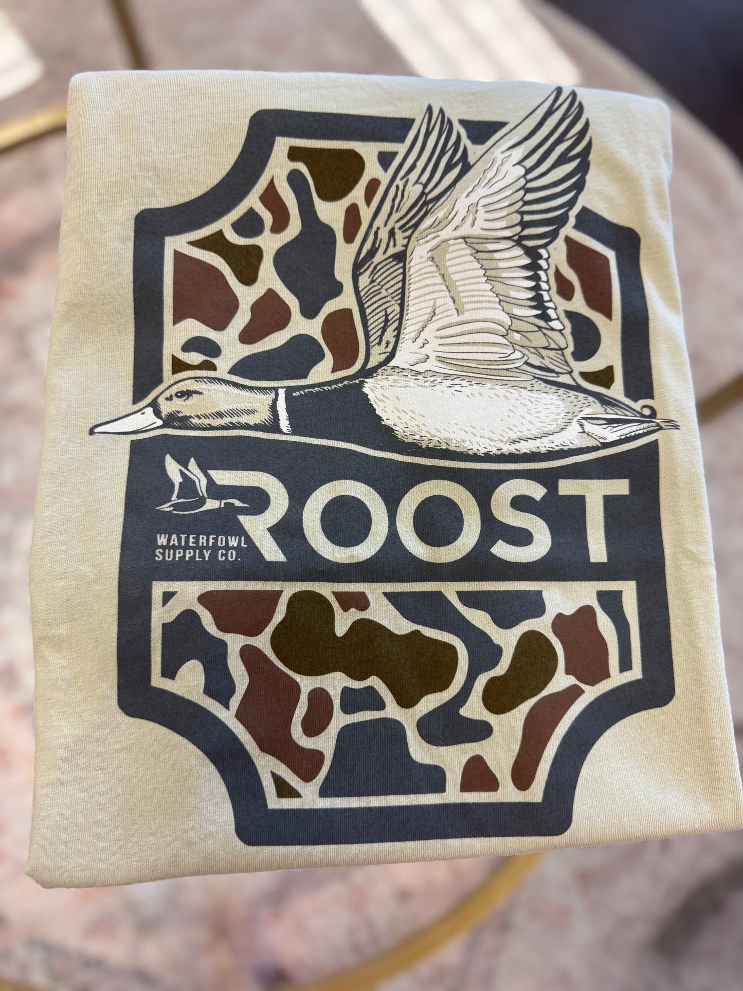 Short Sleeve Kids Camo Duck Tee