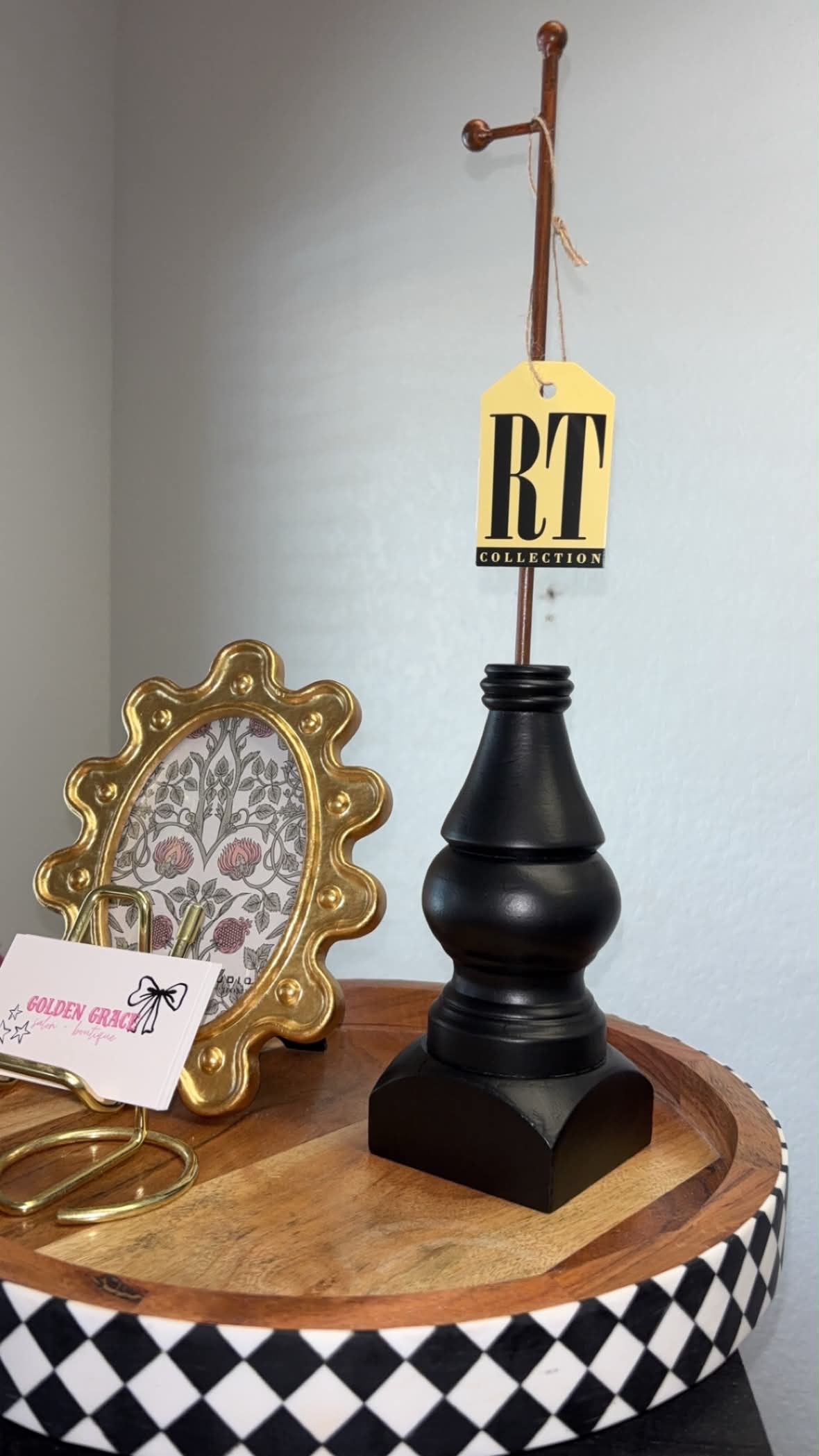 Black Display Pole Stand- Large