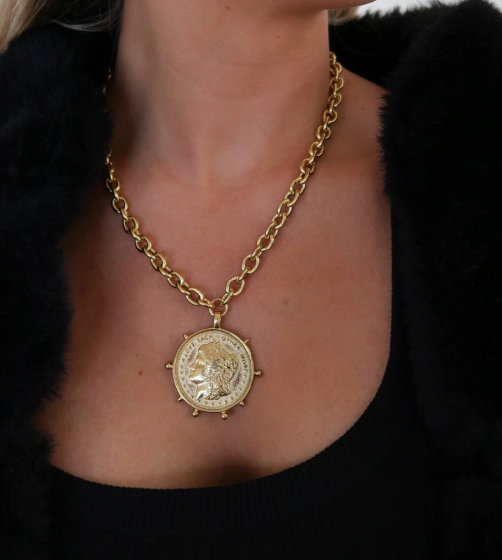 GOLD COIN NECKLACE