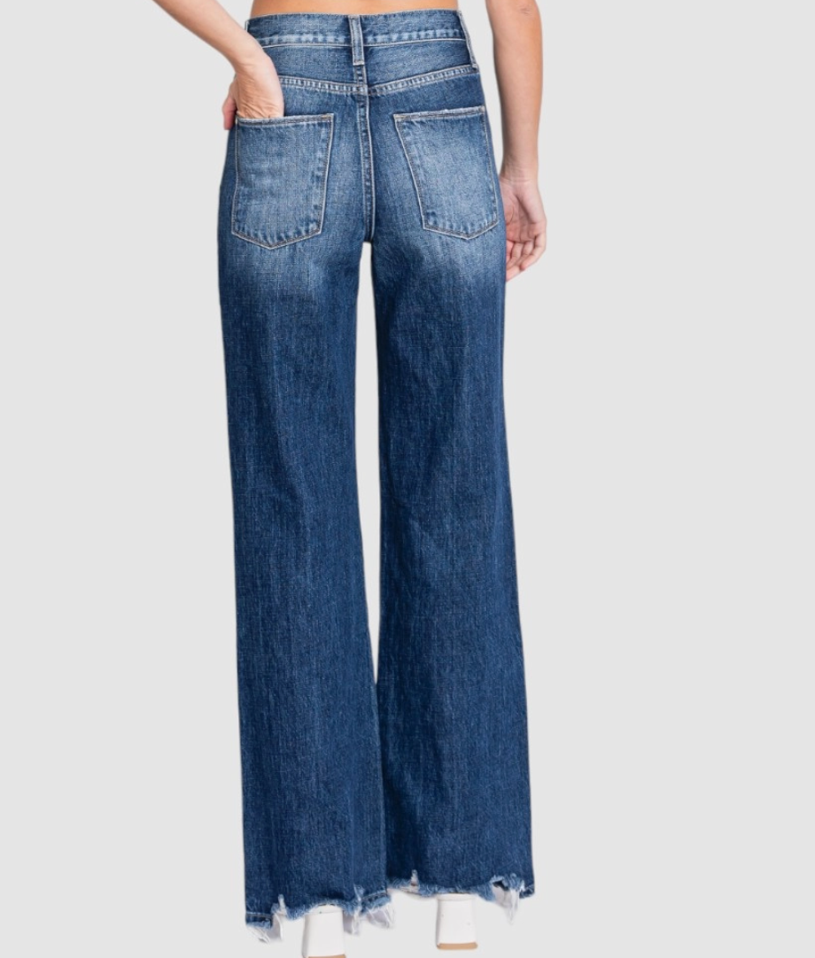 Dark Wash Vintage Flare Denim