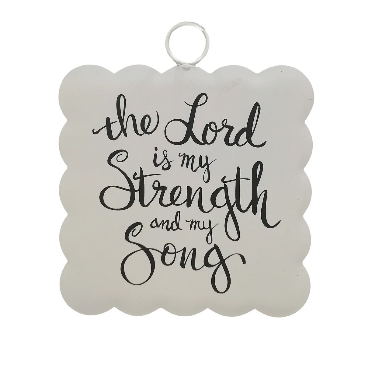 "The Lord is My Strength" mini art hanger