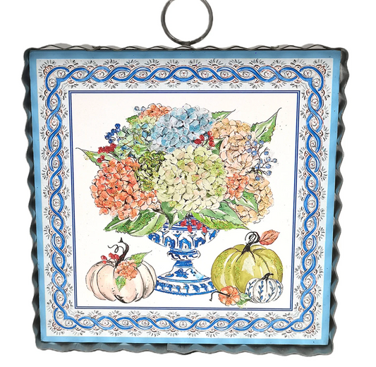"Blue Hydrangea" Mini Art Hanger