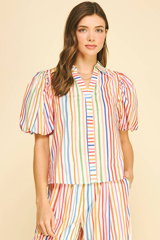 Rainbow Stripe Top