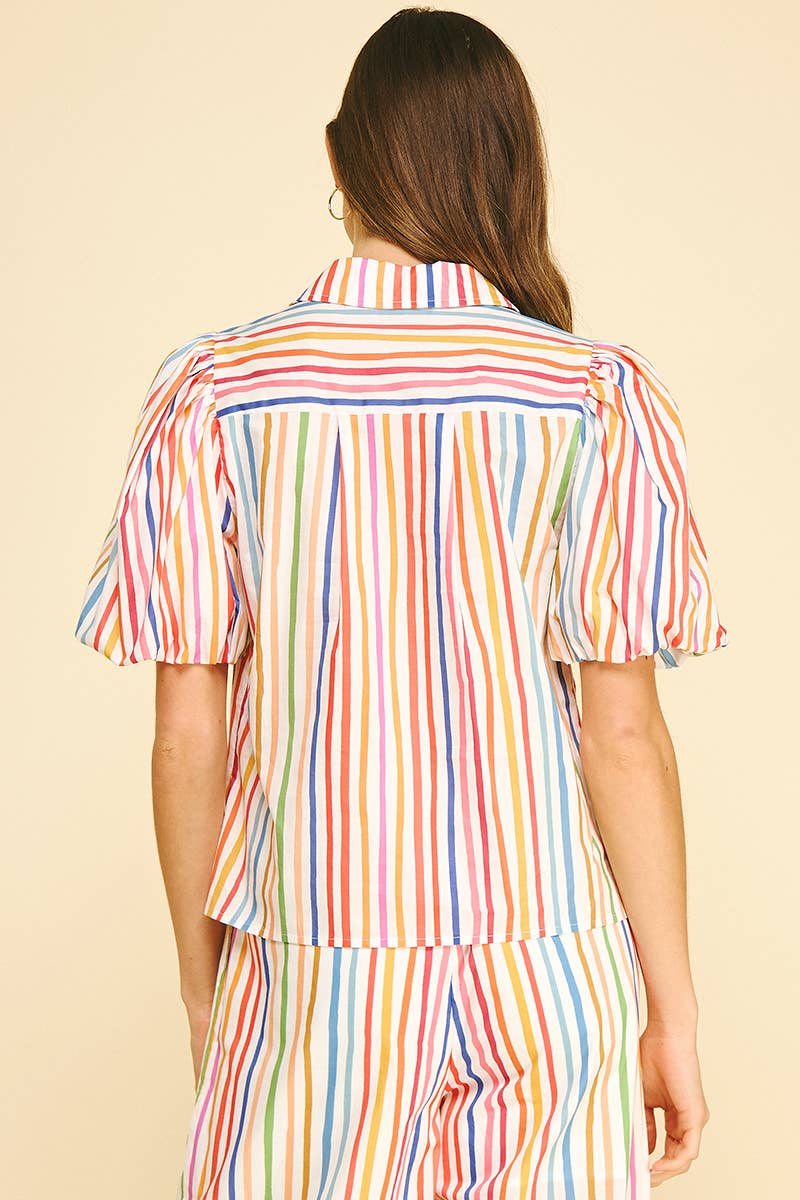 Rainbow Stripe Top